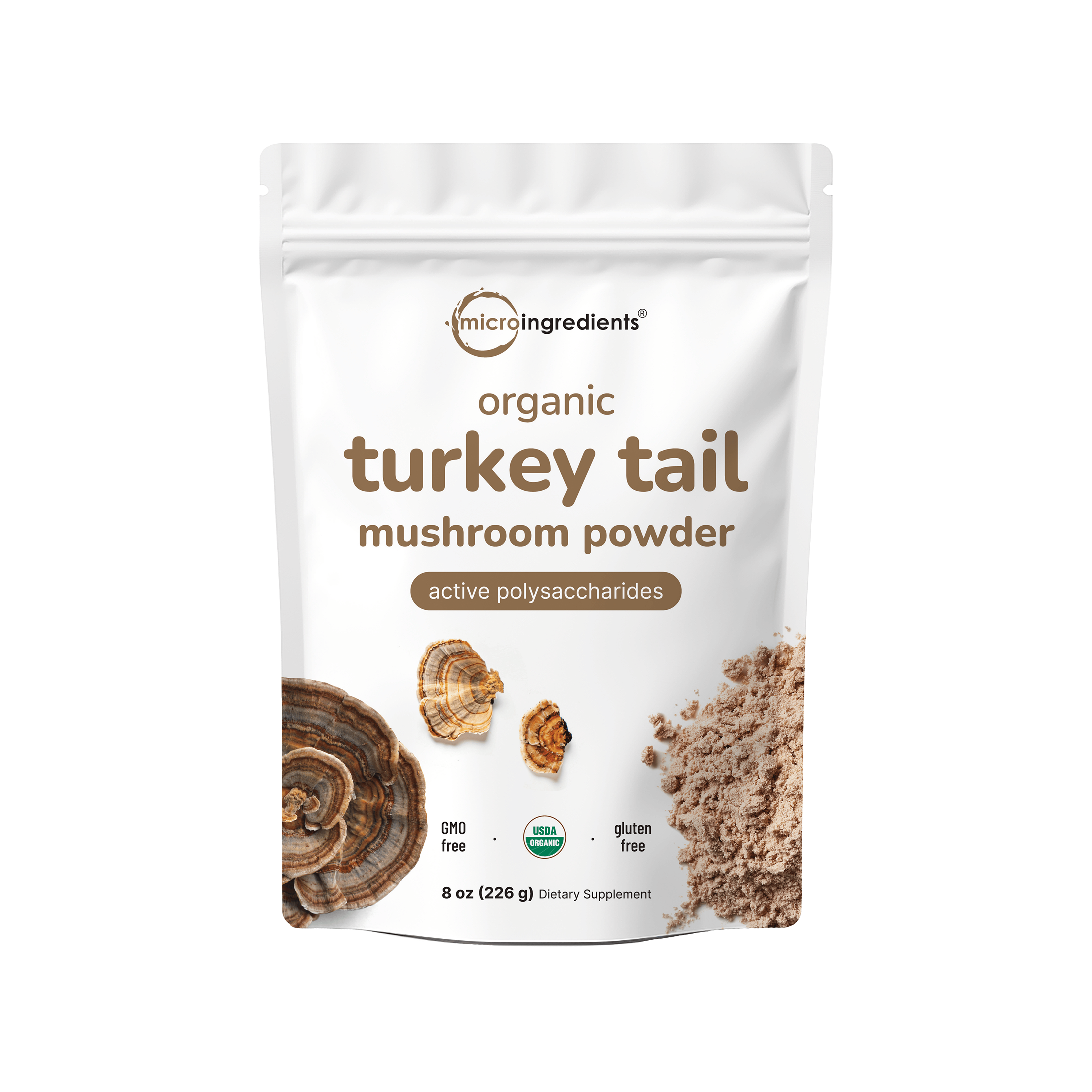 Micro Ingredients Organic Turkey Tail Powder, 8oz