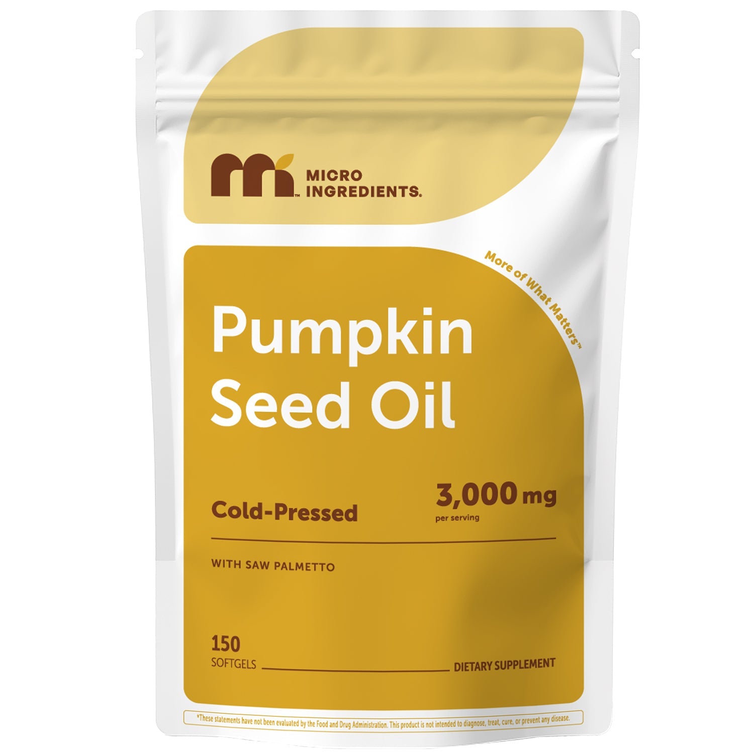 Micro Ingredients Pumpkin Seed Oil with Saw Palmetto Softgels