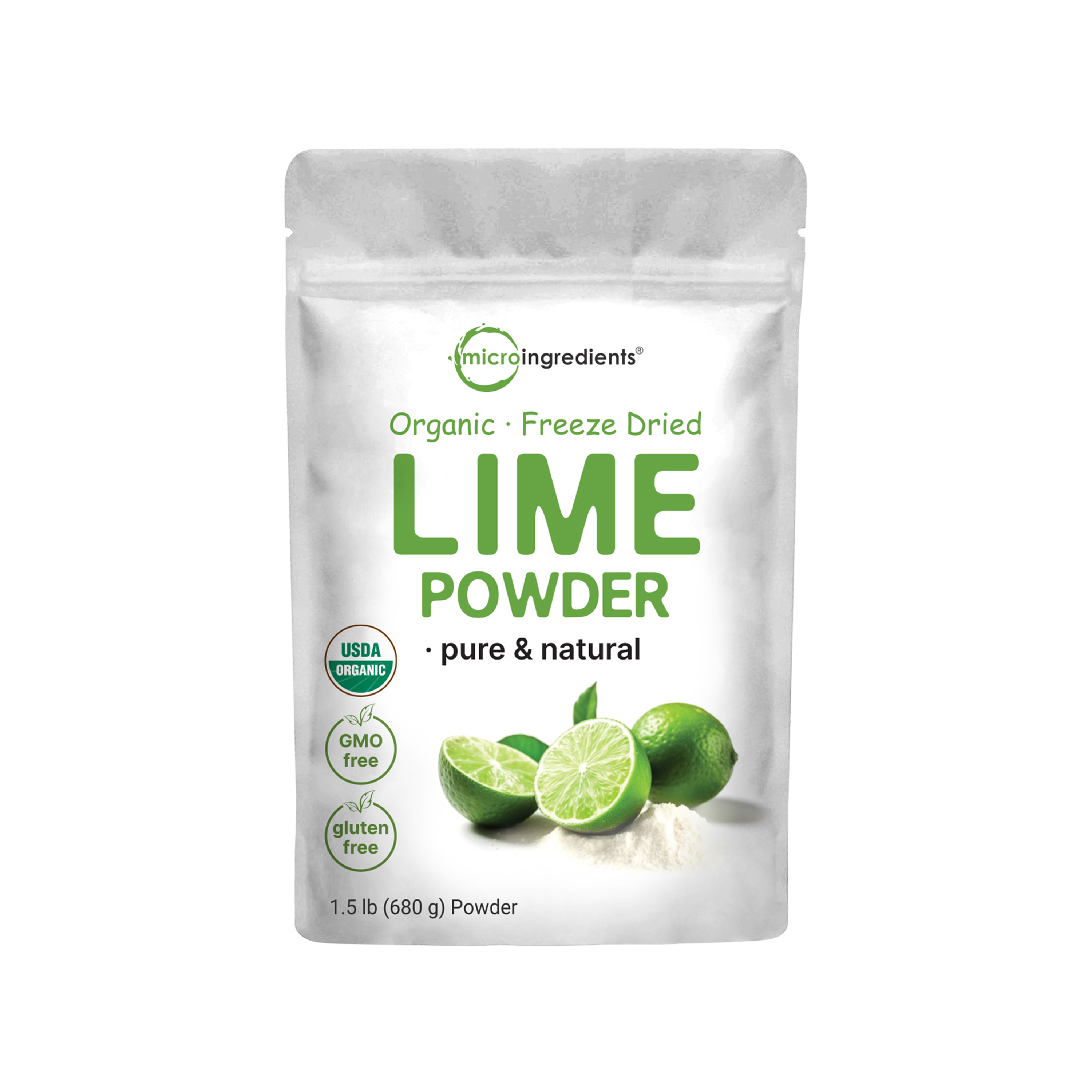 Micro Ingredients Organic Freeze-Dried Lime Powder, 1.5lbs