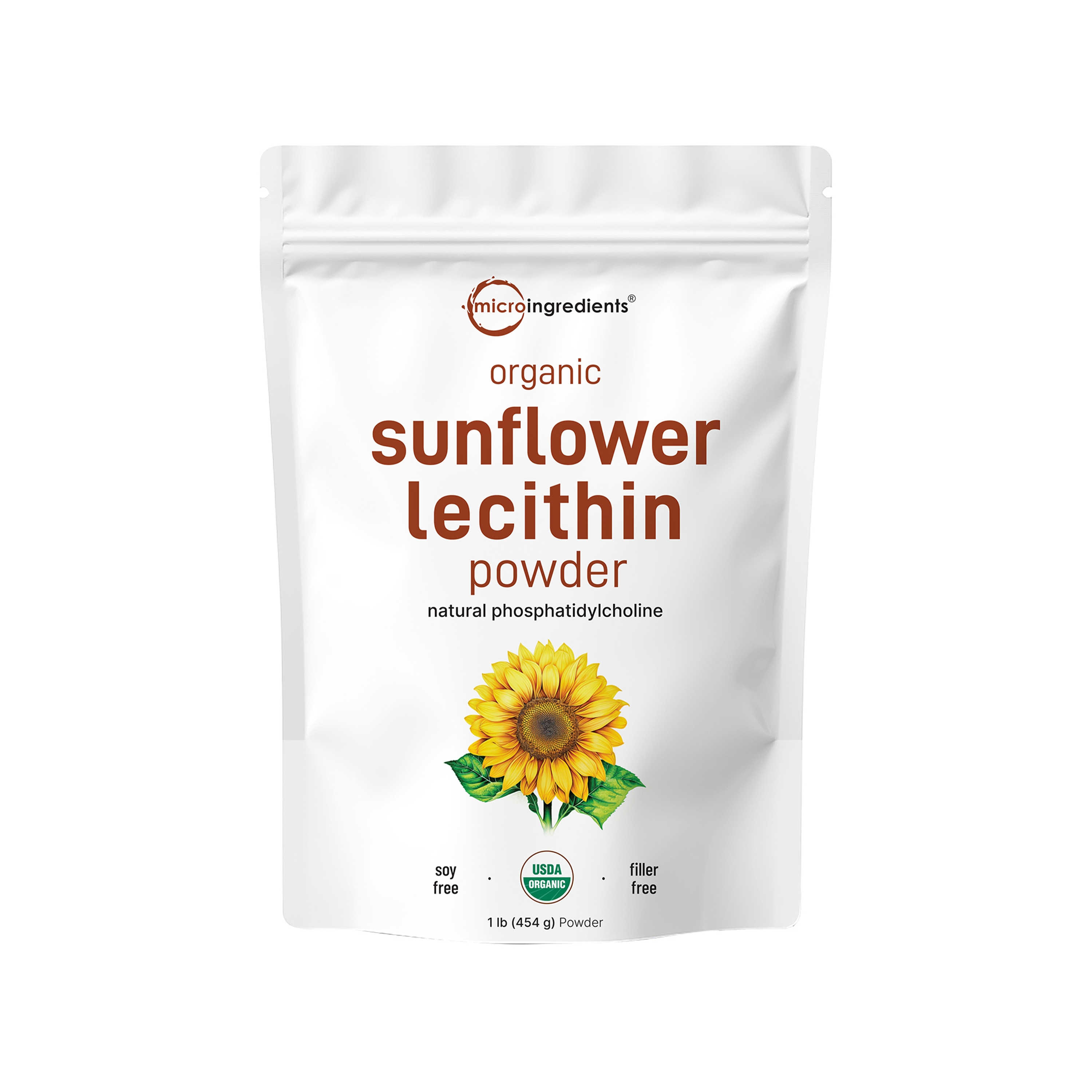 Micro Ingredients Organic Sunflower Lecithin Powder / Softgels