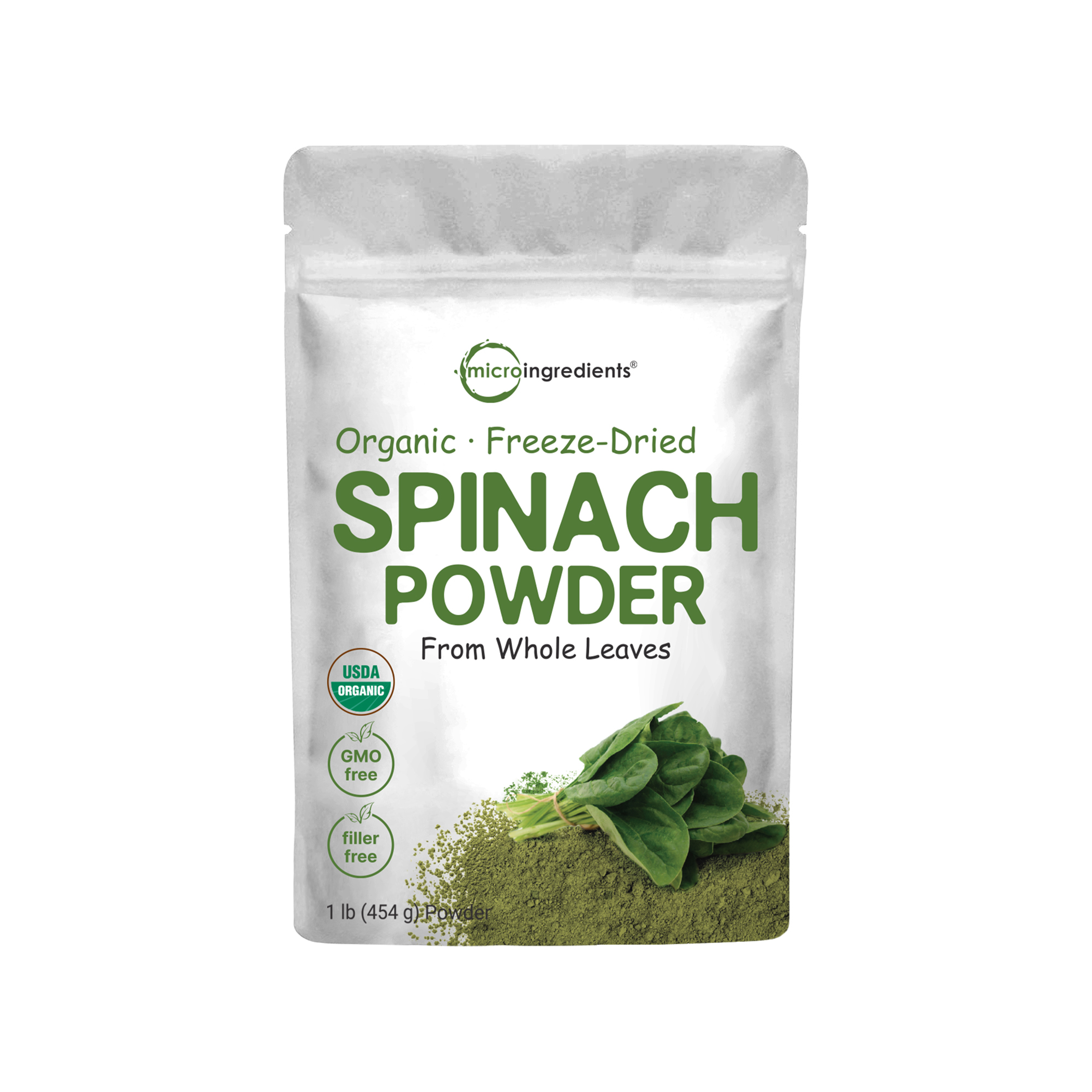 Micro Ingredients Organic Spinach Powder, 1lb