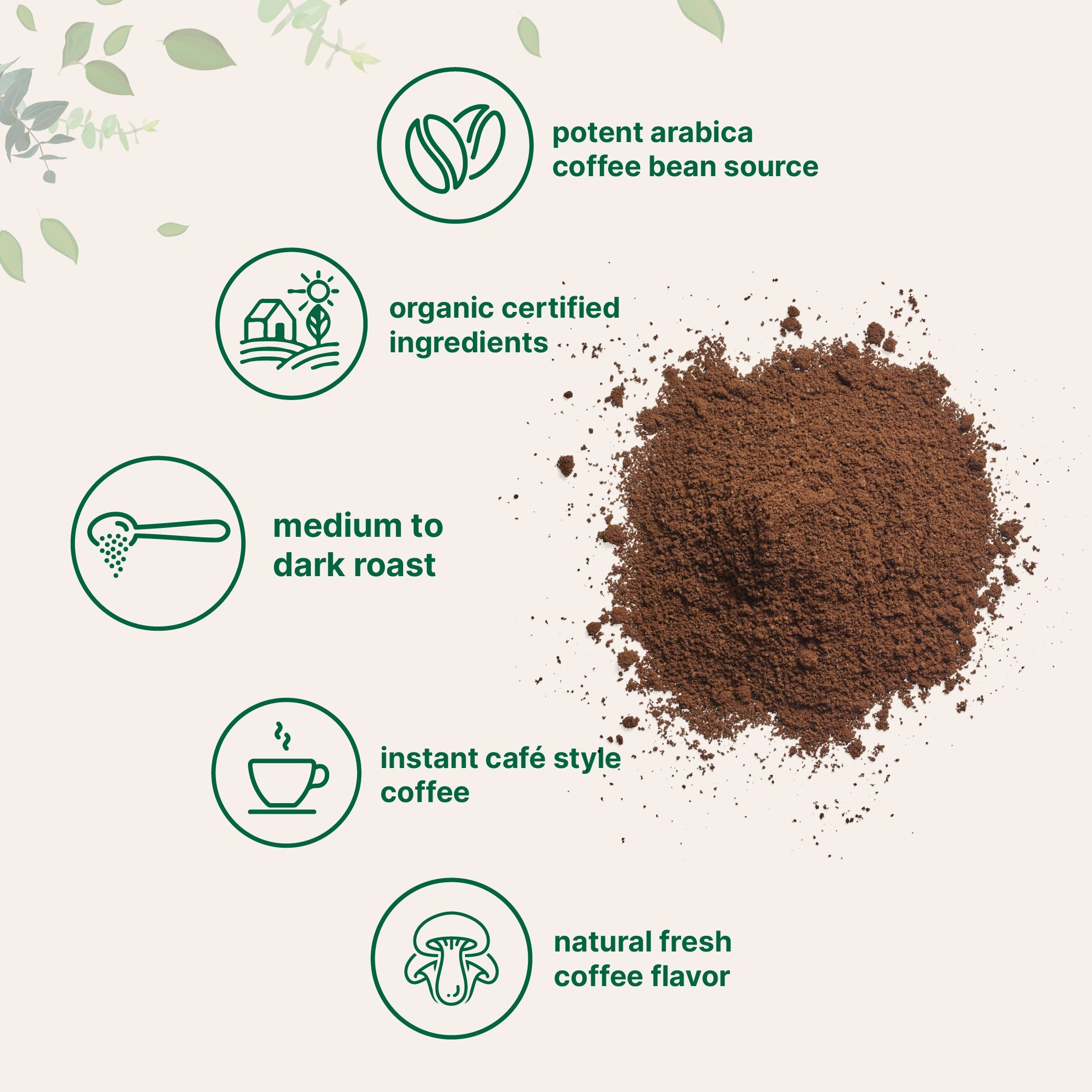 Micro Ingredients Organic Instant Coffee, 1lb Powder | Premium Arabica Coffee Beans Source