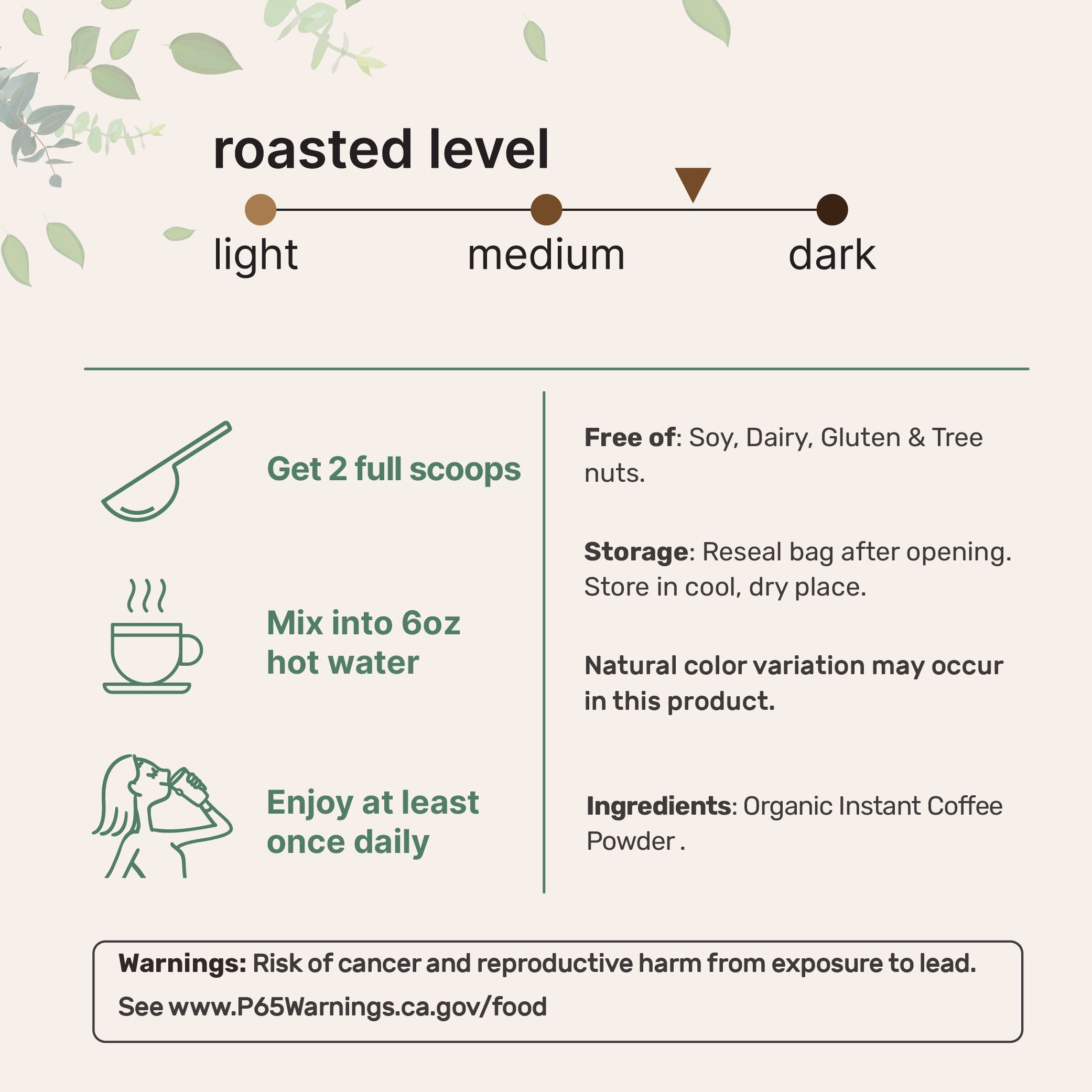 Micro Ingredients Organic Instant Coffee, 1lb Powder | Premium Arabica Coffee Beans Source